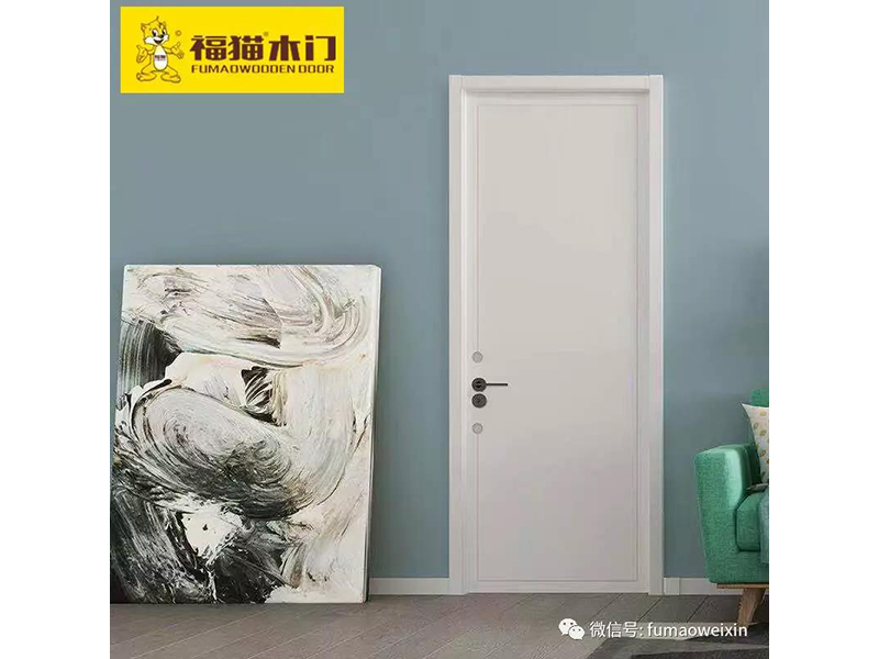 Fu cat wooden door